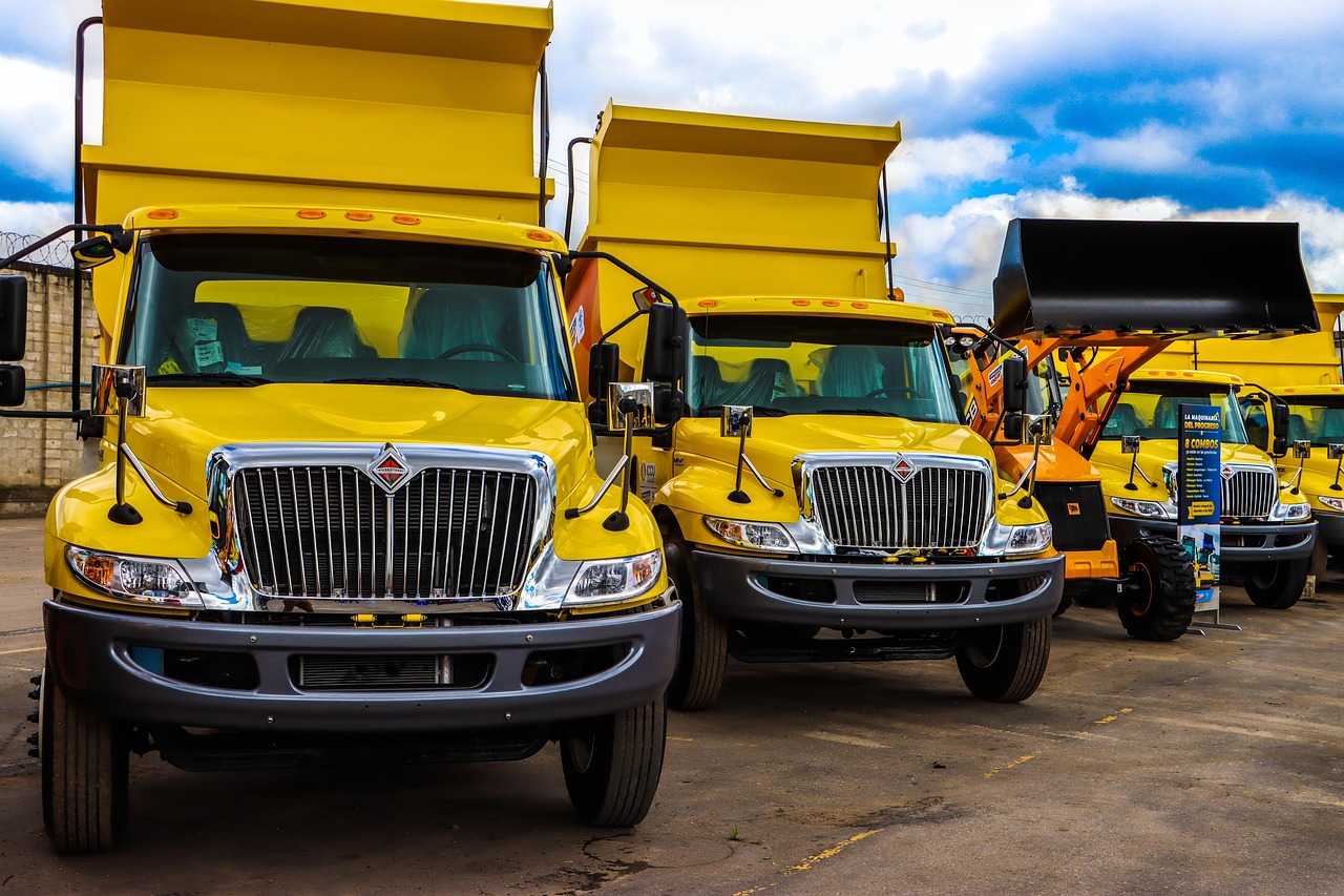 trucks, machine, machinery, building, tipper, job, engine